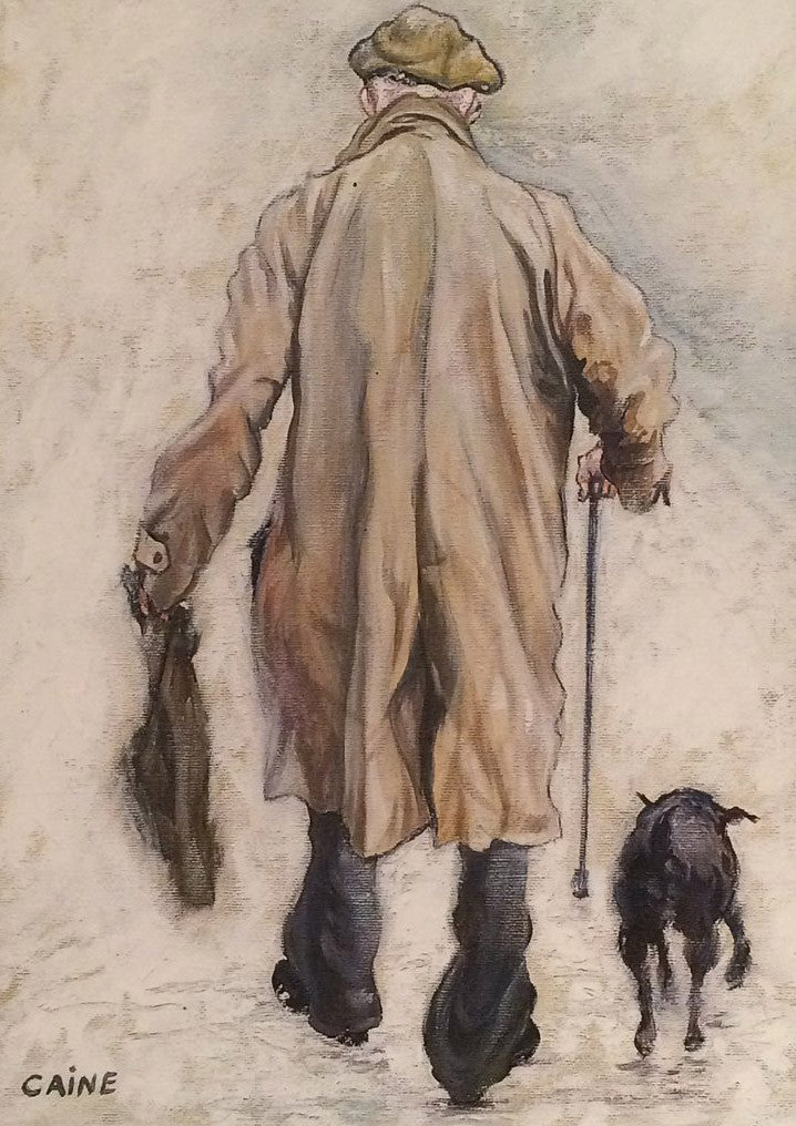 Old man with dog -