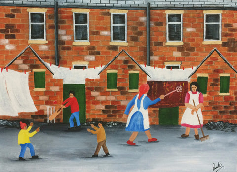 The carpet beater. - 