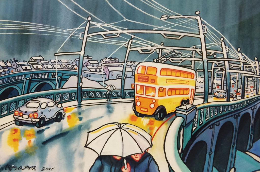 Rainy Day Byker Bridge - 