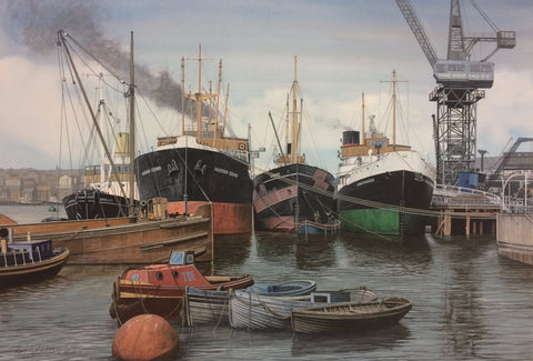 Four Old Salts at Tyne Dock Engineering 1959.